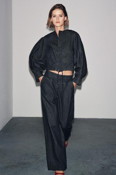 Zara Джинсовый бомбер ZW COLLECTION купить с доставкой.