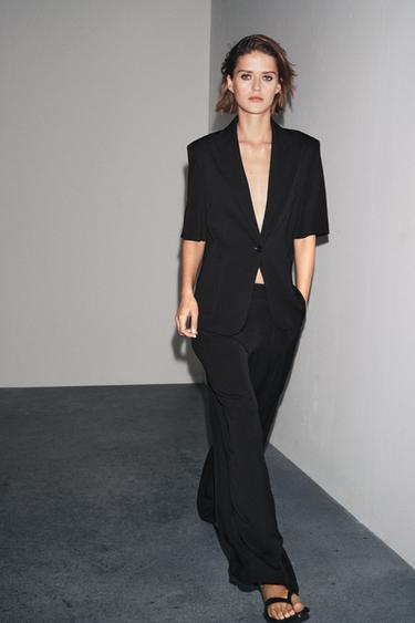 Zara Блейзер с короткими рукавами — ZW COLLECTION