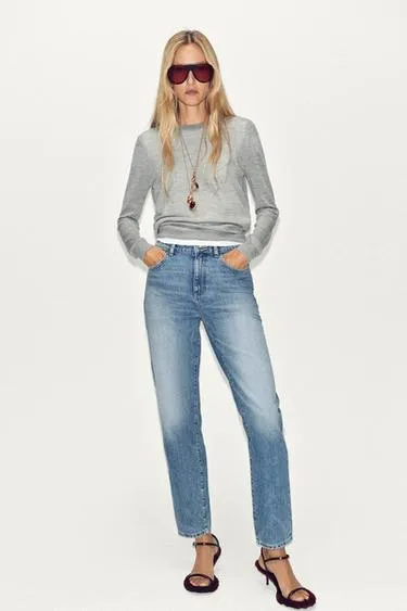 Джинсы Z.05 MOM FIT RIGID с высокой посадкой