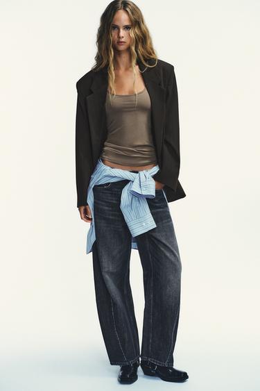 Zara Блейзер OVERSIZE в полоску