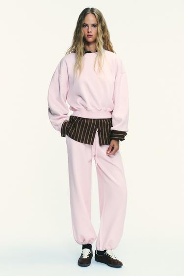 Zara Прямые брюки из флиса, основная модель