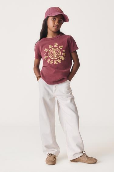 Zara 6-14 лет/ футболка в стиле преппи 50TH ANNIVERSARY