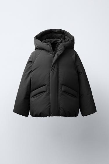 Zara Пуховик с наполнителем из пера и пуха WATER REPELLENT