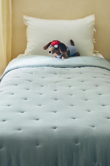 Zara Детское однотонное покрывало из муслина