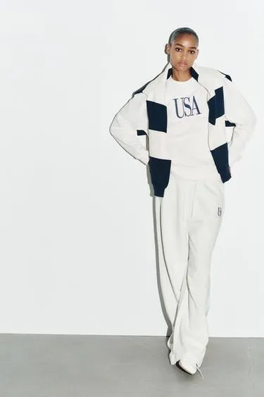 COTTON SLOGAN SWEATSHIRT