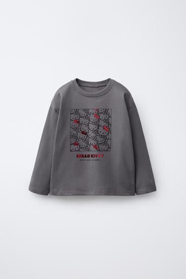 Zara Лонгслив с сердечками HELLO KITTY ©