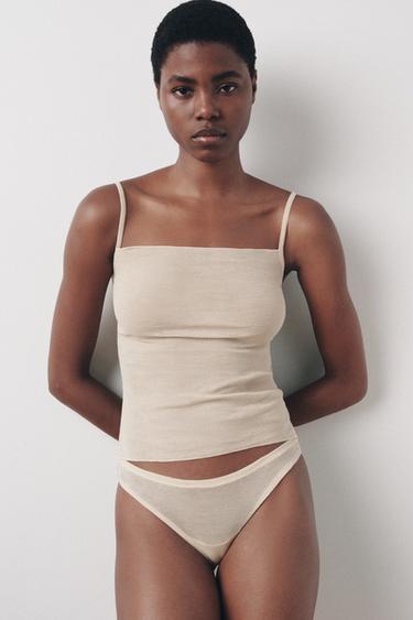 Zara Мягкие трусы-танга