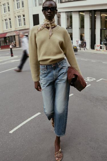 Zara Укороченные джинсы Z 1975 со средней посадкой