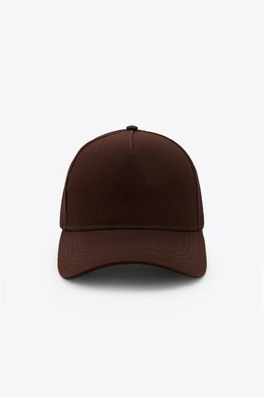 Zara Хлопковая кепка-сетка купить с доставкой.