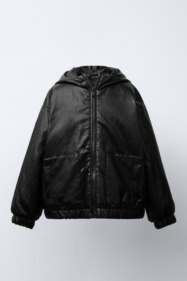 Zara Стеганая куртка из искусственной кожи купить с доставкой.