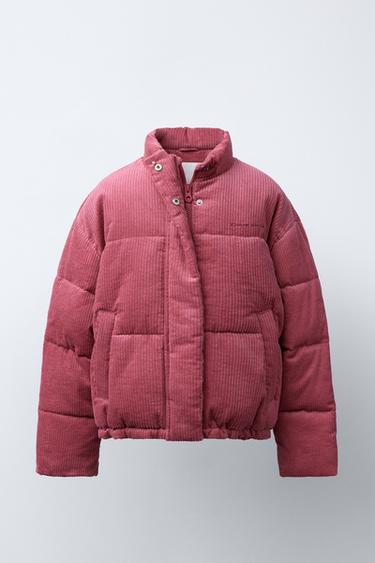 Zara Стеганая вельветовая куртка с вышивкой купить с доставкой.