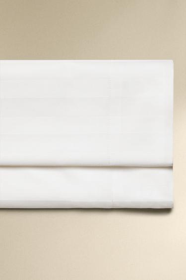 Zara Полосатый простынь из сатина (500 нитей)