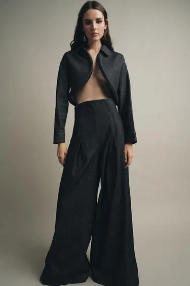 Джинсы WIDE LEG с очень высокой посадкой — ZW COLLECTION