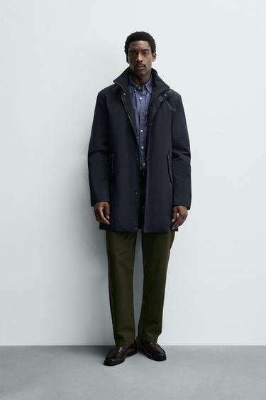 Zara Парка из высокотехнологичной ткани WATER REPELLENT со съемными деталями купить с доставкой.