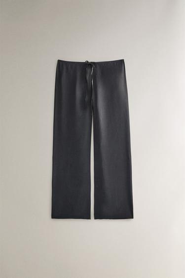 Zara Шелковые брюки купить с доставкой.