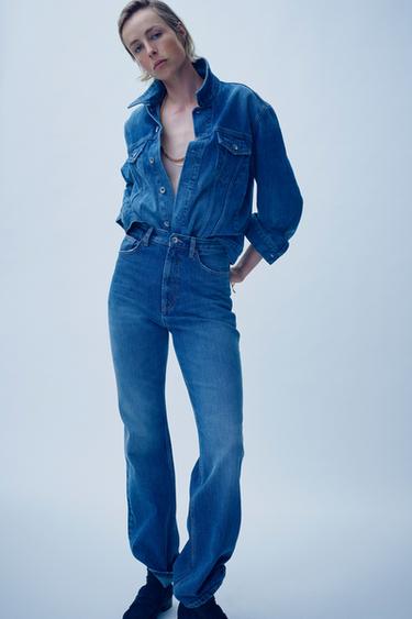 Zara Джинсы BOOTCUT TRF с высокой посадкой