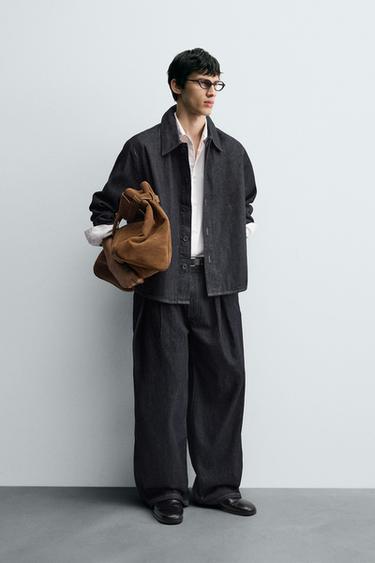 Zara Джинсы WIDE-LEG со складками