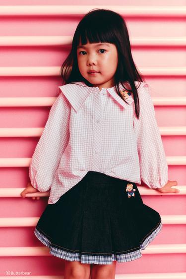 Zara Джинсовая юбка BUTTERBEAR © купить с доставкой.