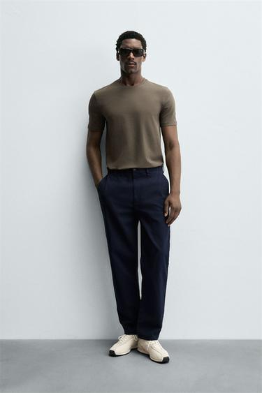 Zara Базовая приталенная футболка SLIM FIT