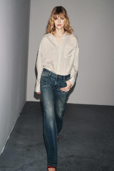 Zara Джинсы BOOTCUT с низкой посадкой — ZW COLLECTION