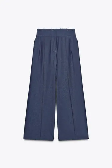 Брюки WIDE LEG с отделочной строчкой
