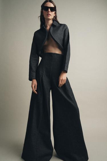 Zara Джинсовая куртка-болеро ZW COLLECTION