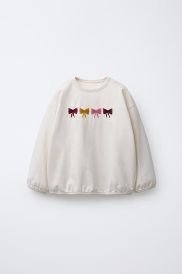 Zara Футболка с контрастной вышивкой