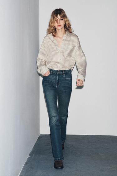 Zara Джинсы BOOTCUT LEG - SLIM FIT - HIGH-WAIST