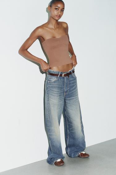 Zara Топ бандо из полиамида