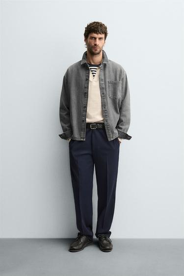 Zara Джинсовая рубашка BOXY FIT