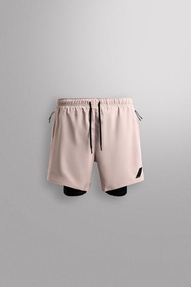 Zara Спортивные шорты 2 в 1 купить с доставкой.