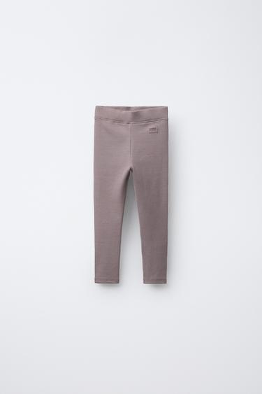 Zara Легинсы в рубчик с нашивкой купить с доставкой.