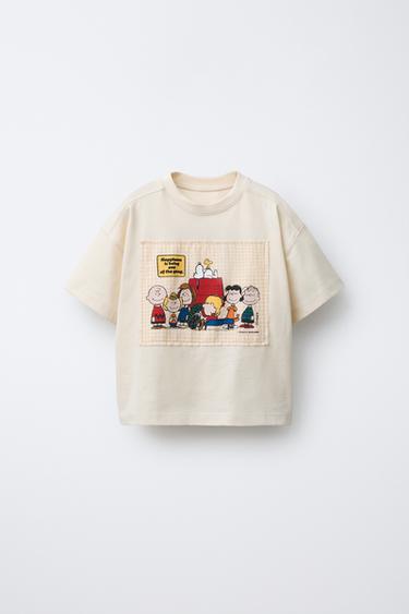 Zara Футболка с нашивкой SNOOPY PEANUTS™ купить с доставкой.