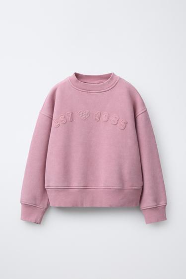Zara Толстовка с нашивками и выстиранным эффектом купить с доставкой.