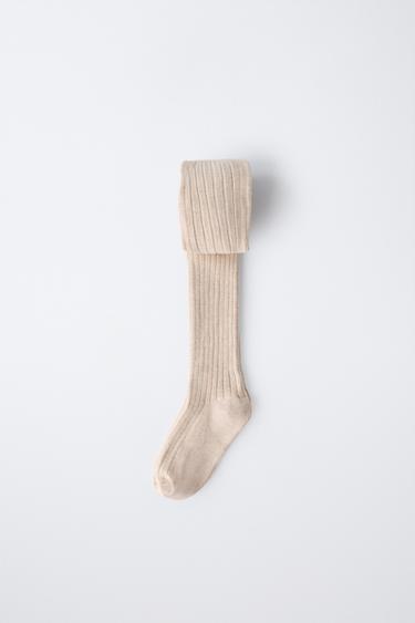 Zara Однотонные колготки в рубчик