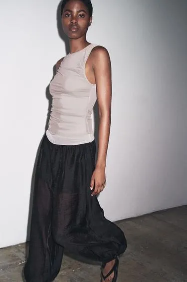 Футболка с эффектом двойного тюля