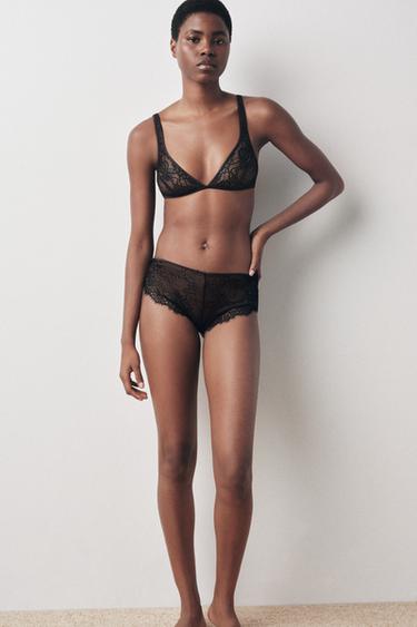Zara Кружевные трусы-кюлоты