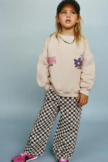 Брюки-кюлоты из твила в шотландскую клетку