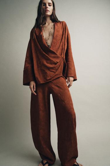 Zara Жаккардовое кимоно — ZW COLLECTION