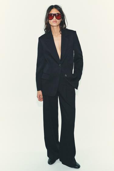 Zara Блейзер прямого кроя с пуговицами