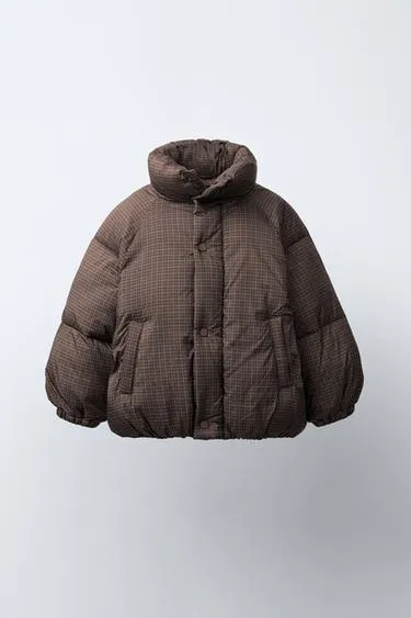 Стеганая куртка в клетку