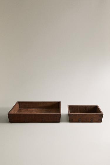 Zara Декоративная квадратная деревянная коробка ZARA