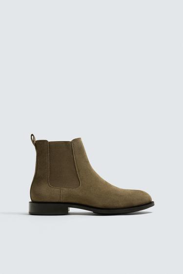 Zara Кожаные ботинки челси купить с доставкой.
