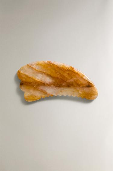 Zara Массажер для лица GUA SHA из желтого кварца