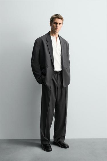 Zara Двубортный костюмный блейзер купить с доставкой.