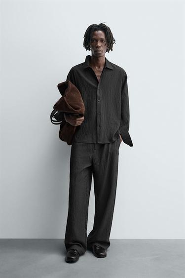 Zara Струящиеся брюки в полоску