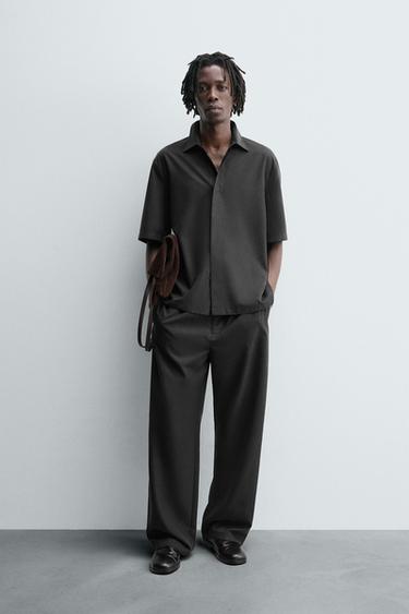 Zara Рубашка RELAXED FIT из струящейся ткани купить с доставкой.