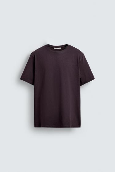 Zara Базовая футболка MEDIUM WEIGHT купить с доставкой.
