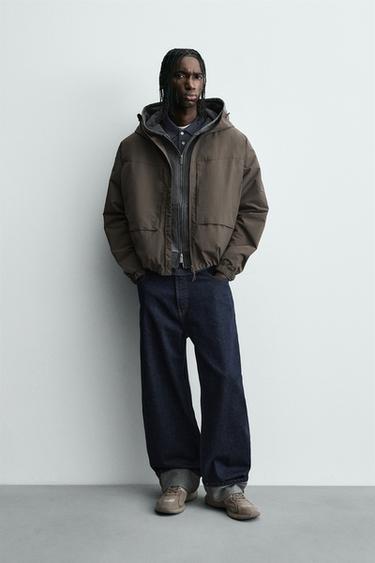 Zara Куртка из технической ткани с флисом купить с доставкой.