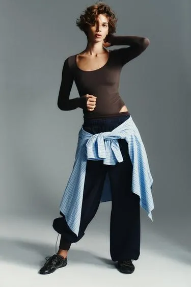 Боди с длинными рукавами